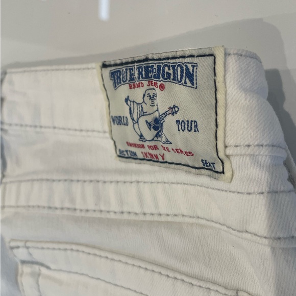 Size 26 True Religion white skinny jeans - Picture 2 of 3